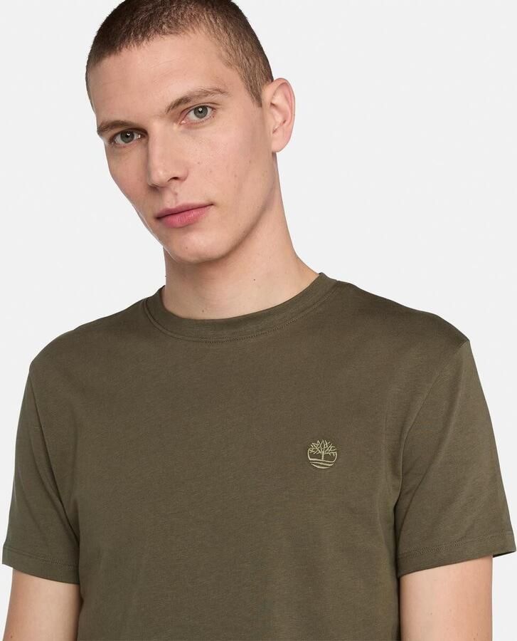 Timberland T-shirt Korte Mouw Dun River slim T-shirt met ronde hals