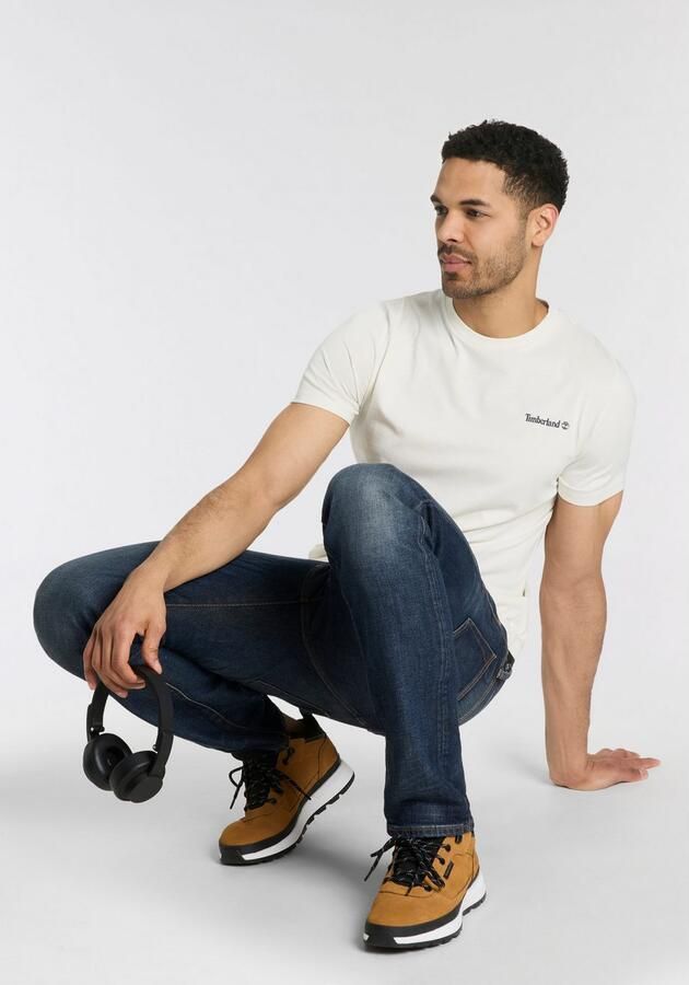 Timberland T-shirt Small Linear Logo Print Tee - Foto 3