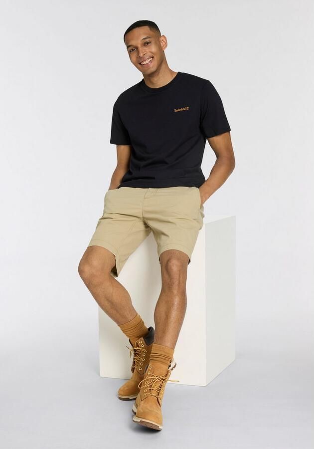 Timberland T-shirt Small Linear Logo Print Tee - Foto 5