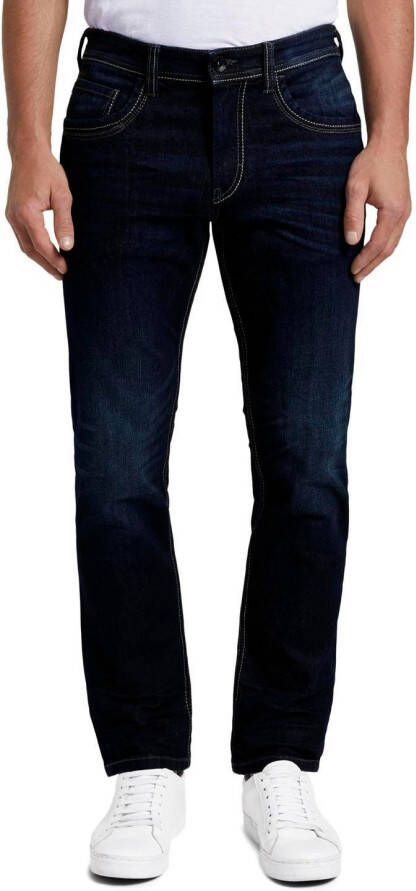 Tom Tailor 5-pocket jeans Marvin Straight met stretch en contraststiksels