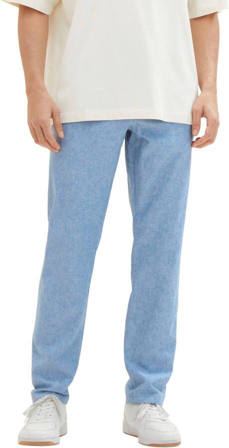 Tom Tailor Regular fit chino met knoop- en ritssluiting