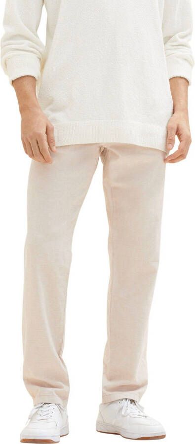 Tom Tailor Regular fit chino met knoop- en ritssluiting
