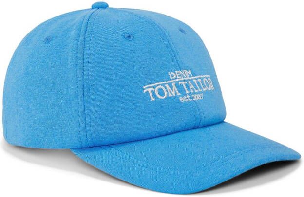 Tom Tailor Denim Baseballcap met geborduurd logo-opschrift