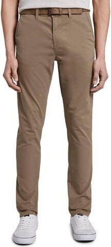 Tom Tailor Denim Chino licht voorgewassen (set Met riem)