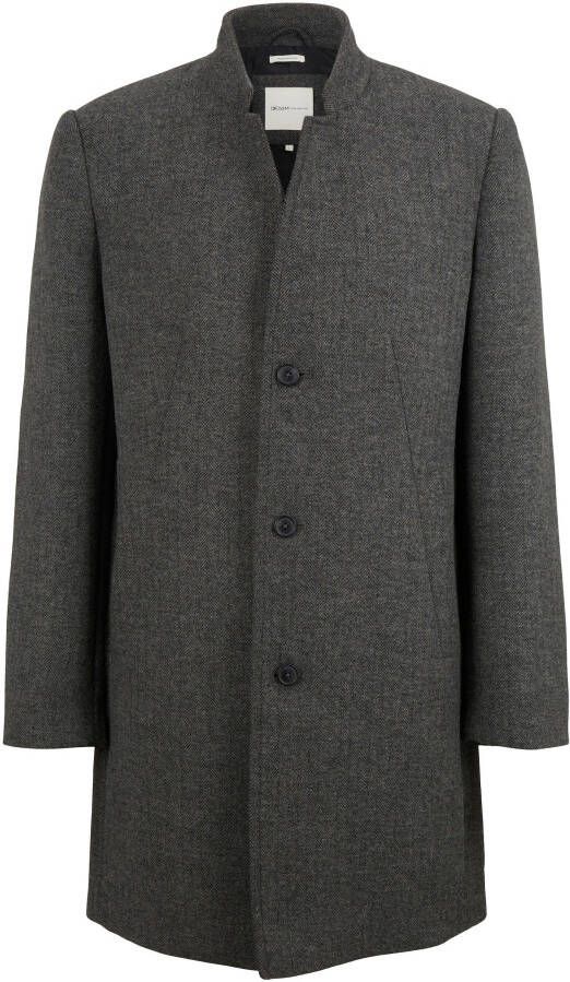 Tom Tailor Denim Lange jas met opstaande kraag
