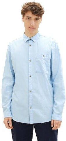 Tom Tailor Denim Overhemd met lange mouwen met visgraatpatroon