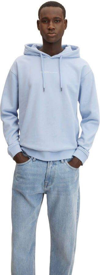 Tom Tailor Denim Sweatshirt met capuchon en logoprint