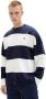 Tom Tailor Denim Oversized sweatshirt met streepmotief - Thumbnail 1