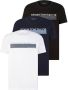 Tom Tailor Denim T-shirt in verschillende kleuren (set 3-delig) - Thumbnail 1