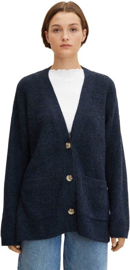Tom Tailor Denim Oversized cardigan met V-hals