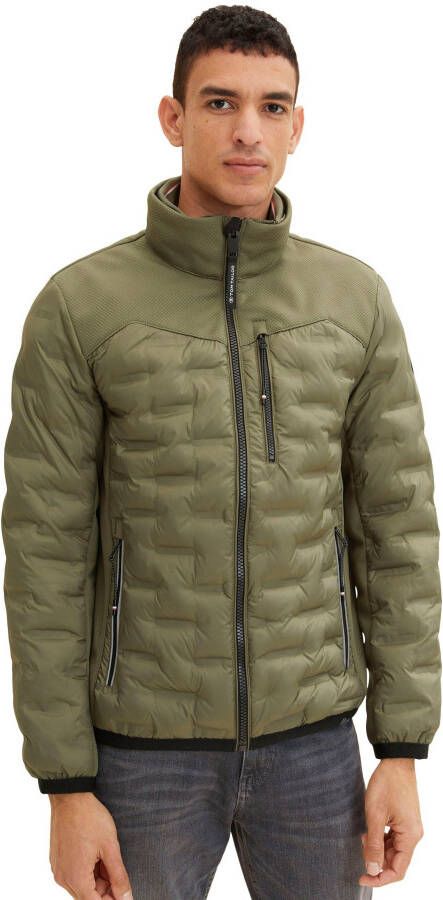 Tom Tailor Jack met contrastkleurige inzetstukken