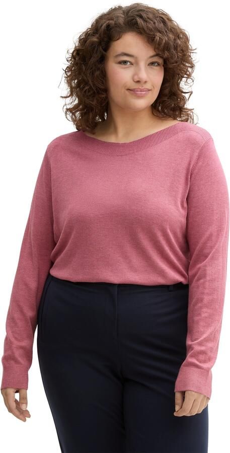 TOM TAILOR MY TRUE ME Gebreide trui met boothals - Foto 5