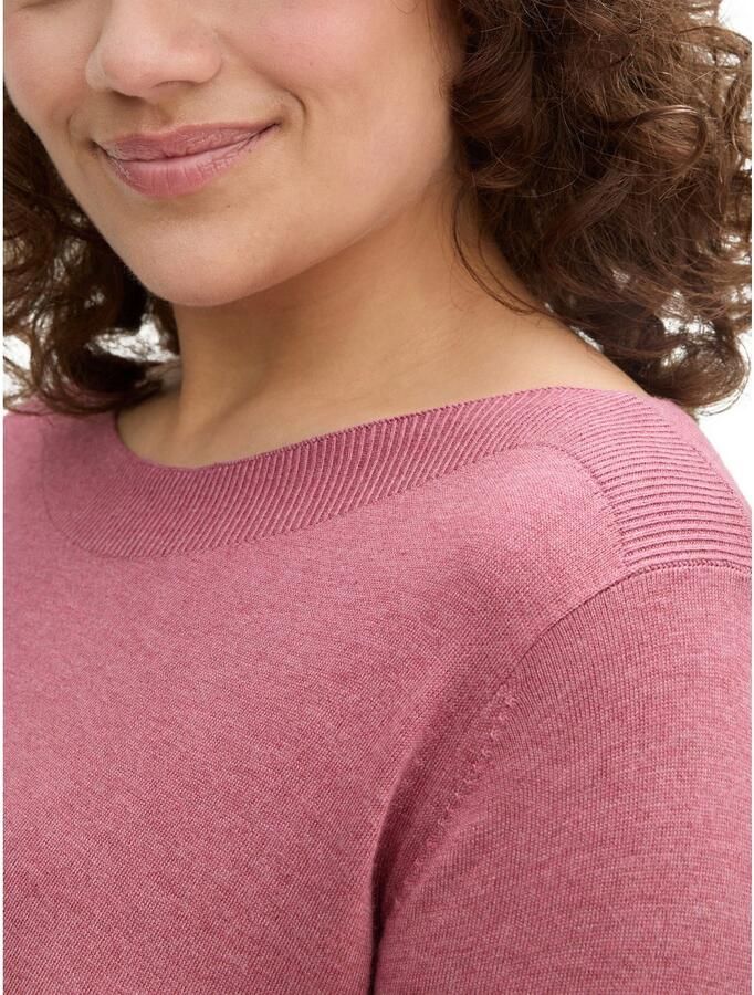 TOM TAILOR MY TRUE ME Gebreide trui met boothals - Foto 2