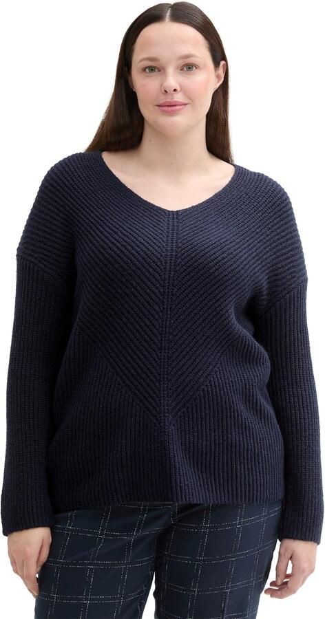 TOM TAILOR MY TRUE ME Gebreide trui met ribstructuur - Foto 5