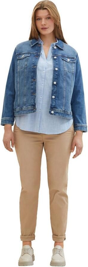 TOM TAILOR MY TRUE ME Jeansjack met knoopsluiting en stretch - Foto 4