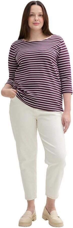 TOM TAILOR MY TRUE ME Shirt met 3 4 mouwen OTTOMA met gestreept patroon - Foto 4