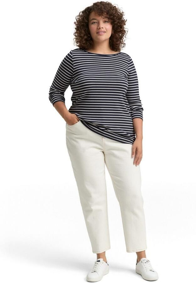 TOM TAILOR MY TRUE ME Shirt met lange mouwen met streepdessin - Foto 4