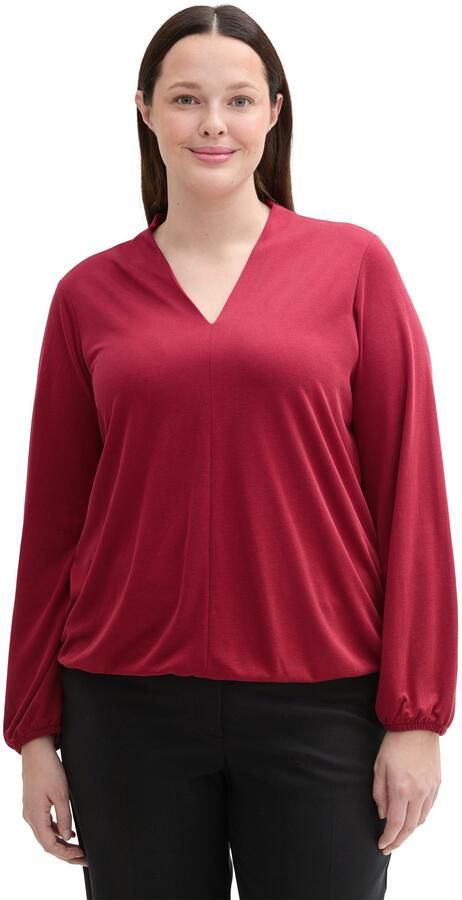 TOM TAILOR MY TRUE ME Shirt met lange mouwen met v-hals - Foto 5