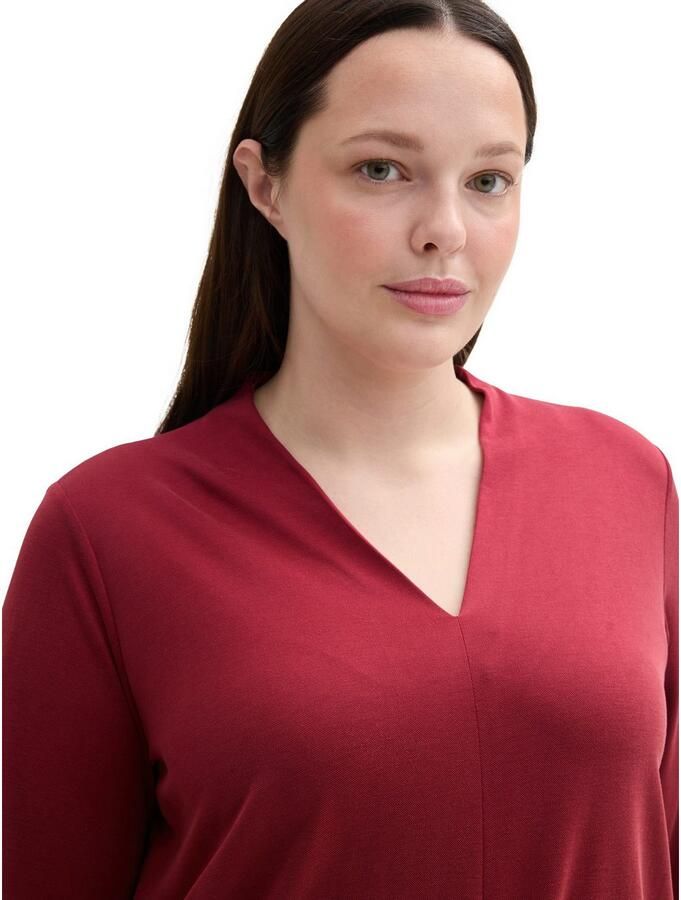 TOM TAILOR MY TRUE ME Shirt met lange mouwen met v-hals