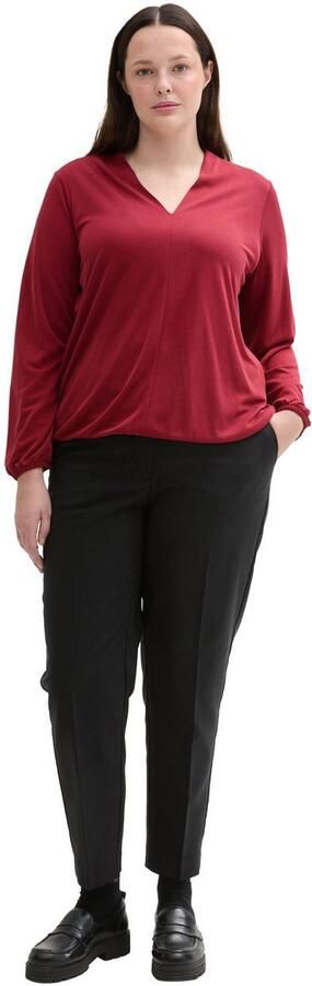 TOM TAILOR MY TRUE ME Shirt met lange mouwen met v-hals - Foto 4