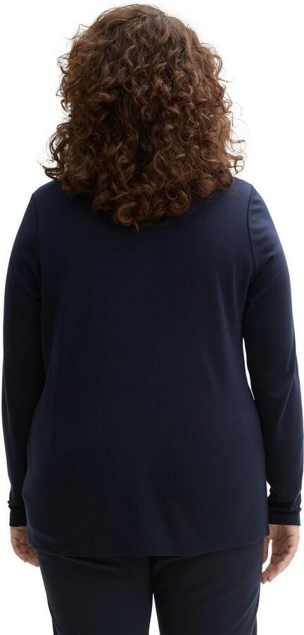 TOM TAILOR MY TRUE ME T-shirt met henleyshirt-hals - Foto 3