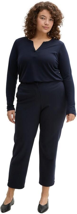 TOM TAILOR MY TRUE ME T-shirt met henleyshirt-hals - Foto 4