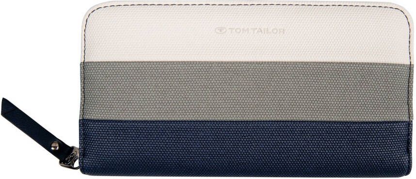 Tom Tailor Portemonnee ELLEN SPECIAL WALLETS Long zip wallet met modieus streepmotief