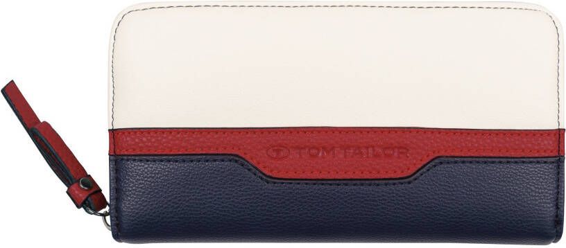 Tom Tailor Portemonnee Long zip wallet met praktische indeling