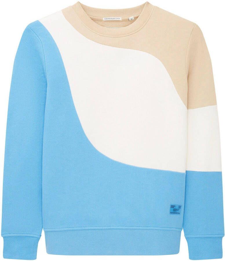 Tom Tailor Sweatshirt in colour-blocking-design