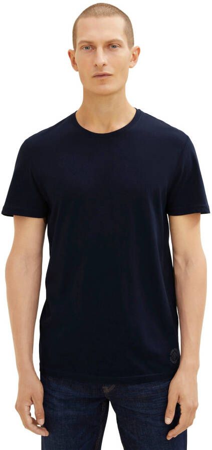 Tom Tailor T-shirt perfecte basic (set van 2)