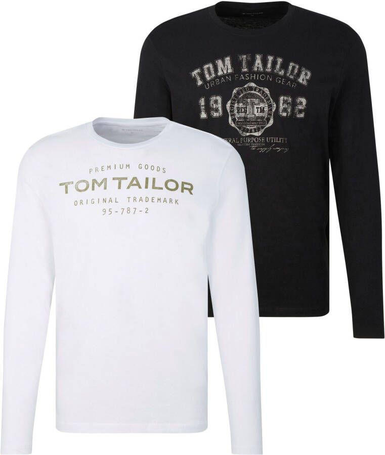 Tom Tailor Shirt met lange mouwen (set 2-delig)