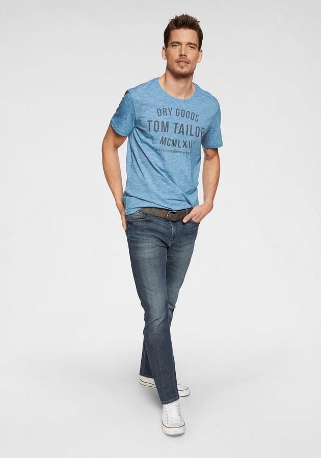 Tom Tailor straight fit jeans Marvin mid stone wash denim - Foto 9