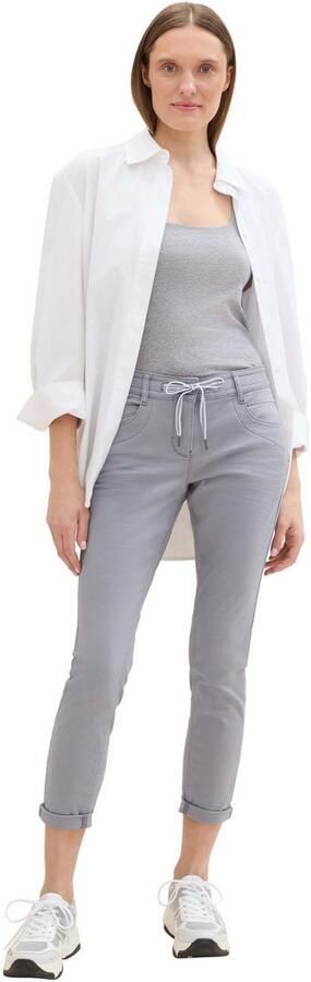 Tom Tailor 7 8 broek met strikband aan de boord - Foto 4