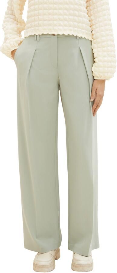 Tom Tailor Bandplooibroek Lea Wide Leg met wijde pijpen - Foto 7