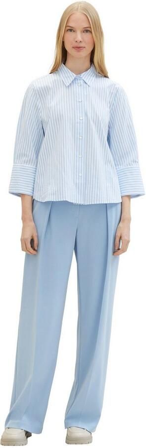 Tom Tailor Bandplooibroek Lea Wide Leg met wijde pijpen - Foto 3