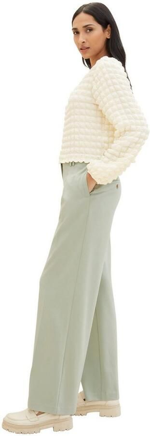 Tom Tailor Bandplooibroek Lea Wide Leg met wijde pijpen - Foto 3