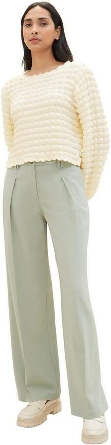 Tom Tailor Bandplooibroek Lea Wide Leg met wijde pijpen - Foto 6