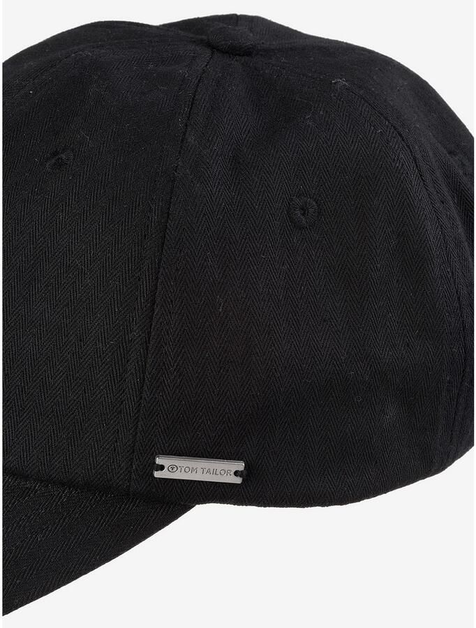 Tom Tailor Baseball pet met subtiele visgraatstructuur