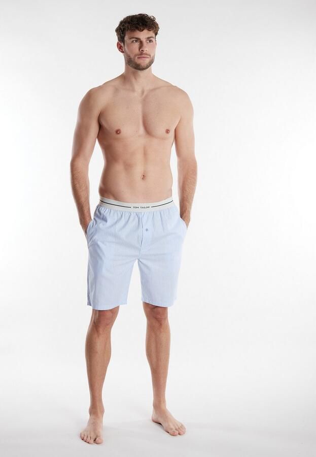 Tom Tailor Bermuda Dakota Logoband zijzakken los comfortabel verkoelend elastisch - Foto 3