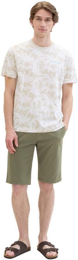 Tom Tailor Straight leg bermuda in effen design - Foto 4