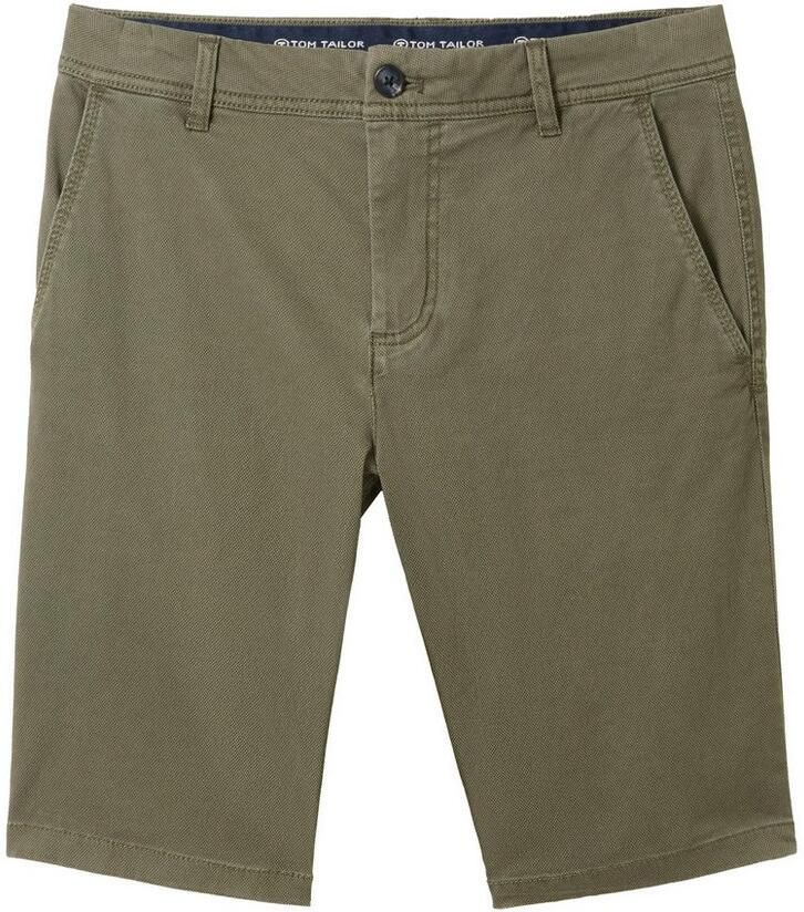 Tom Tailor Straight leg bermuda in effen design