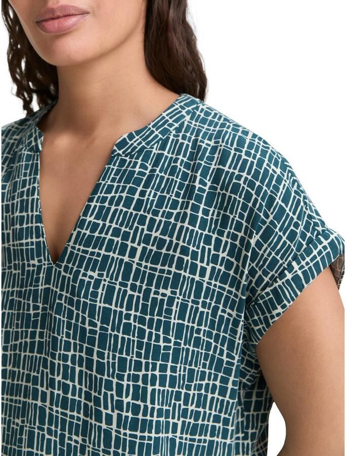 Tom Tailor Blouse met korte mouwen in loose fit - Foto 2