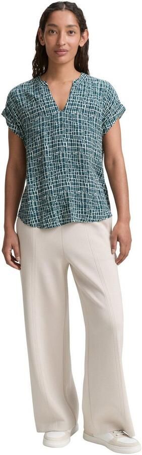 Tom Tailor Blouse met korte mouwen in loose fit - Foto 5