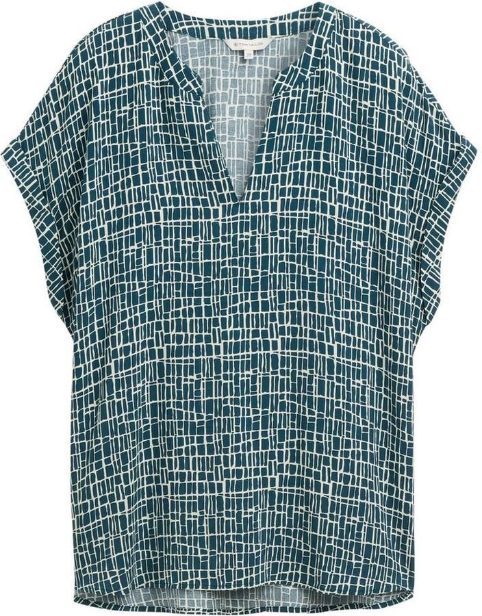 Tom Tailor Blouse met korte mouwen in loose fit