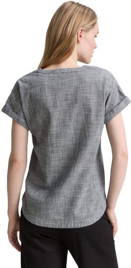 Tom Tailor Blouse met korte mouwen in tuniek-stijl geruit - Foto 4