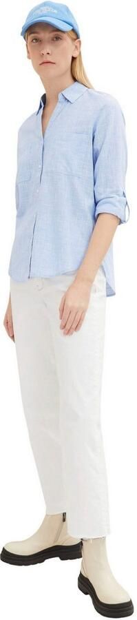 Tom Tailor Blouse met lange mouwen met borstzakken - Foto 6