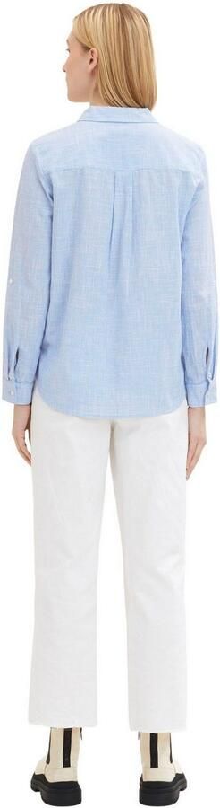 Tom Tailor Blouse met lange mouwen met borstzakken - Foto 5