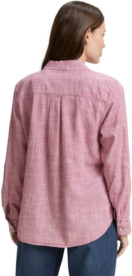 Tom Tailor Regular fit blouse met lange mouwen van puur katoen - Foto 4