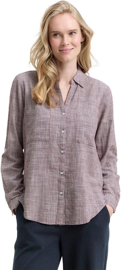 Tom Tailor Blouse met lange mouwen met borstzakken - Foto 6