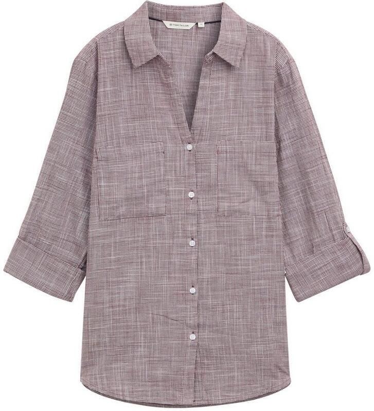 Tom Tailor Blouse met lange mouwen met borstzakken - Foto 2